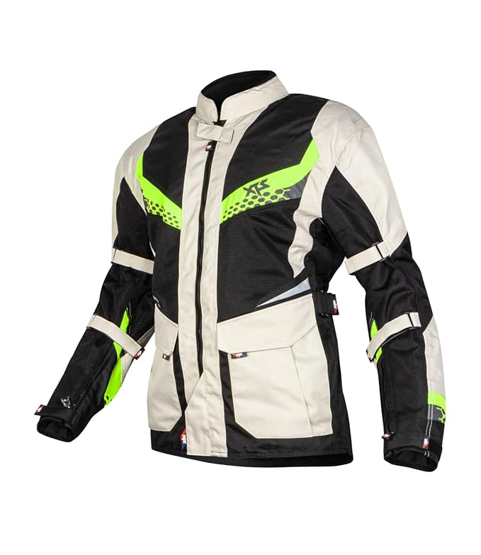 XTS Endo Touring Mesh Riding Off White Grey Fluro Jacket