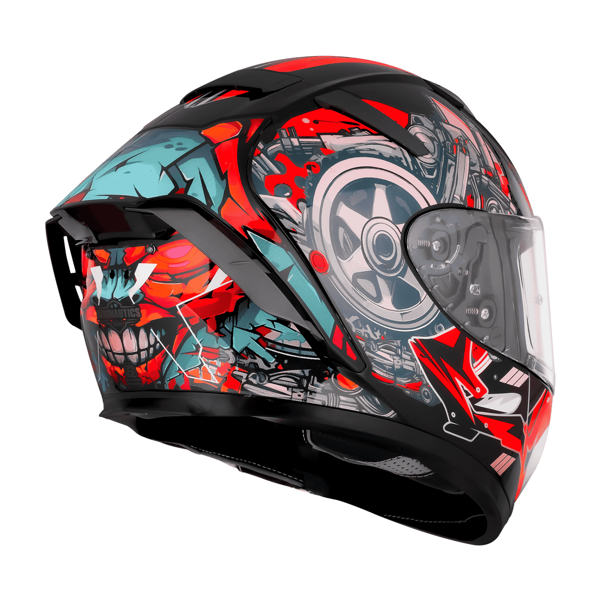 STEELBIRD SBH-32 ISS BT DOT TRICKSTER FULL FACE HELMET