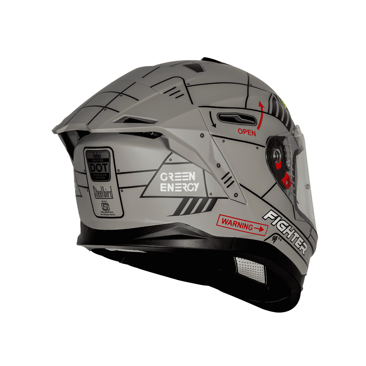 STEELBIRD SBH-57 FIGHTER F6 FULL FACE HELMET