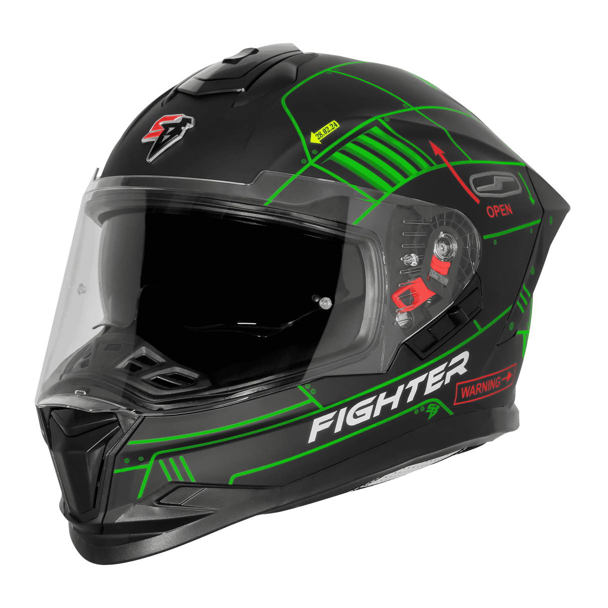 STEELBIRD SBH-57 FIGHTER F6 FULL FACE HELMET