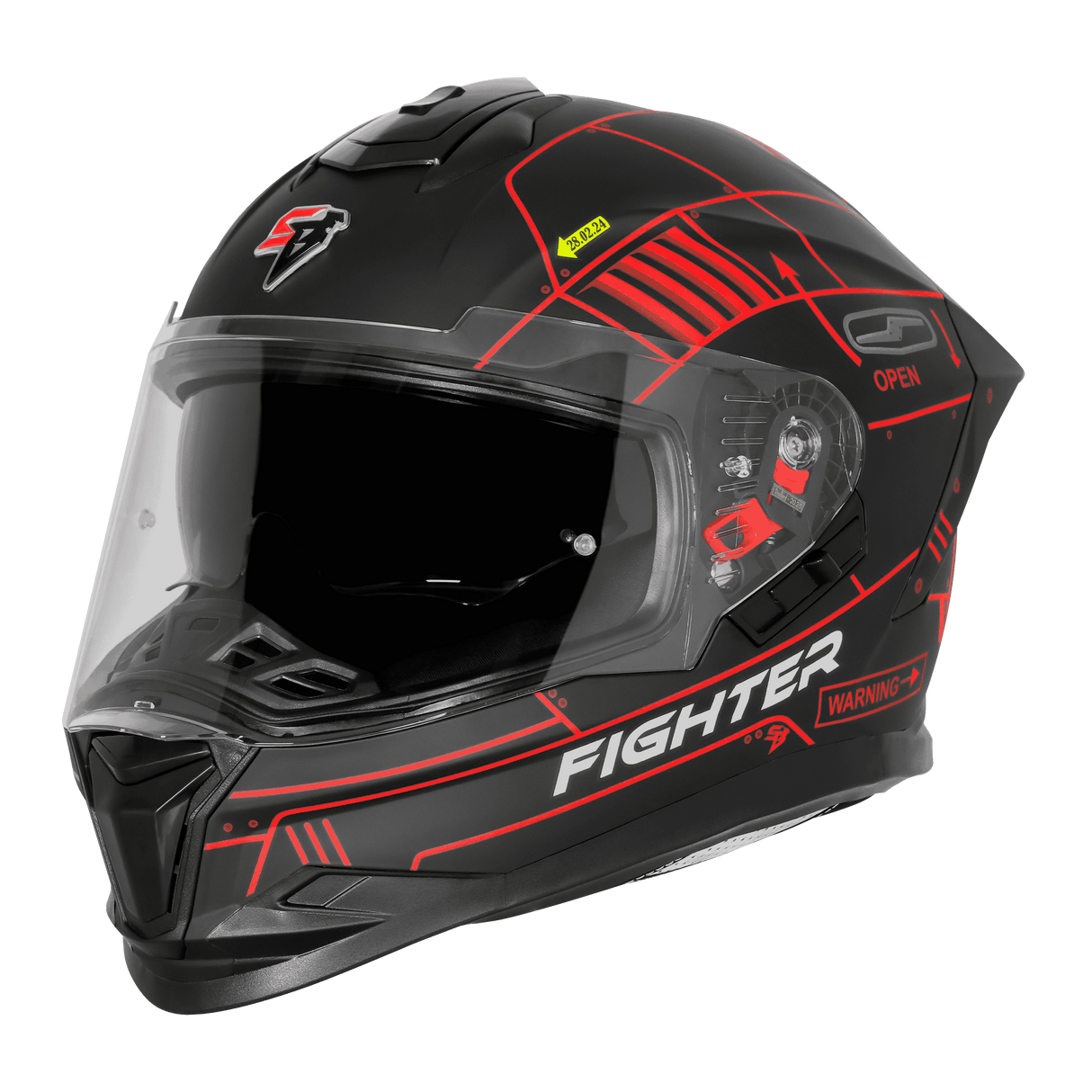 STEELBIRD SBH-57 FIGHTER F6 FULL FACE HELMET
