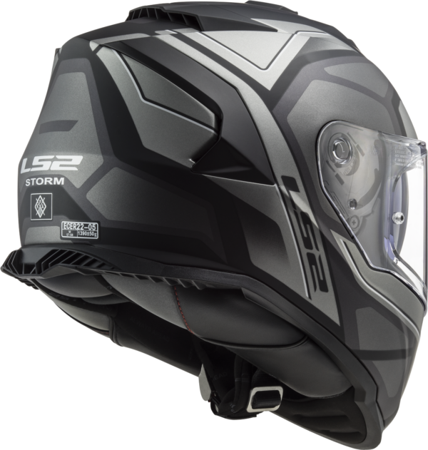 LS2 FF800 STORM II FASTER MATT TITANIUM HELMET