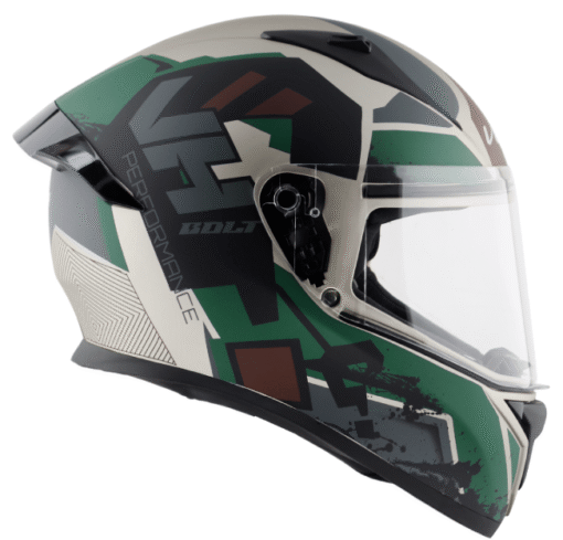 VEGA BOLT ARMY FULL FACE HELMET