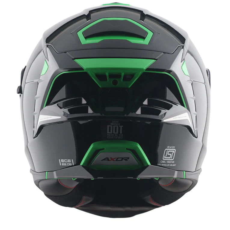 AXOR BRUTALE CORSA DUAL SPOILER FULL FACE HELMET