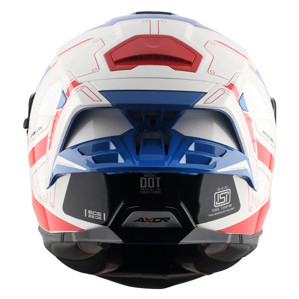 AXOR BRUTALE RYDEN DUAL SPOILER FULL FACE HELMET