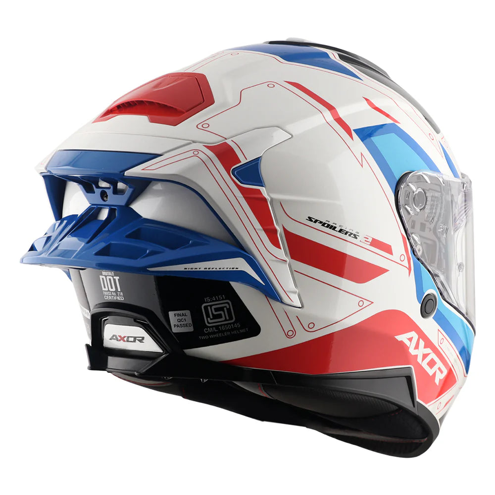 AXOR BRUTALE RYDEN DUAL SPOILER FULL FACE HELMET
