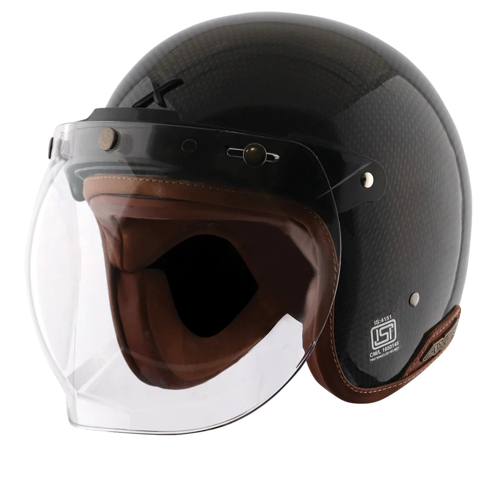 AXOR JET CARBON FIBER OPEN FACE HELMET