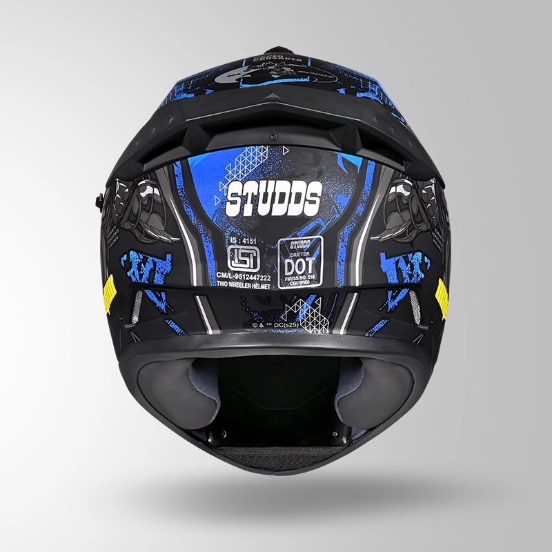 STUDDS DRIFTER BATMAN EDITION FULL FACE HELMET