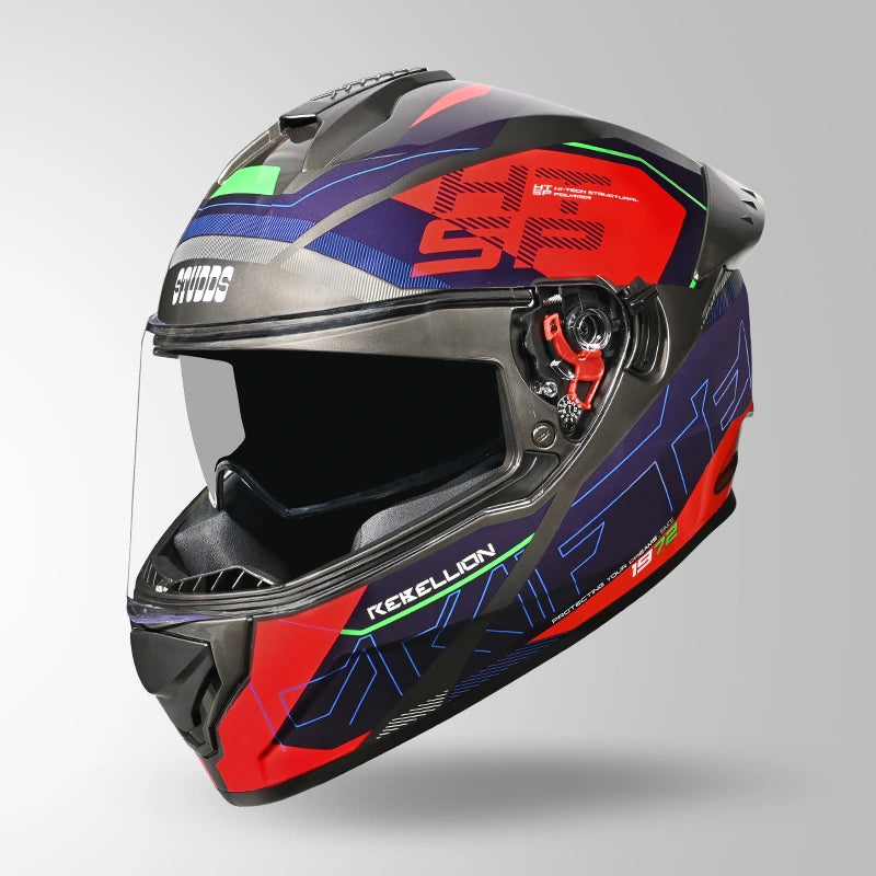 STUDDS DRIFTER D6 REBELLION CHAMELEON FULL FACE HELMET