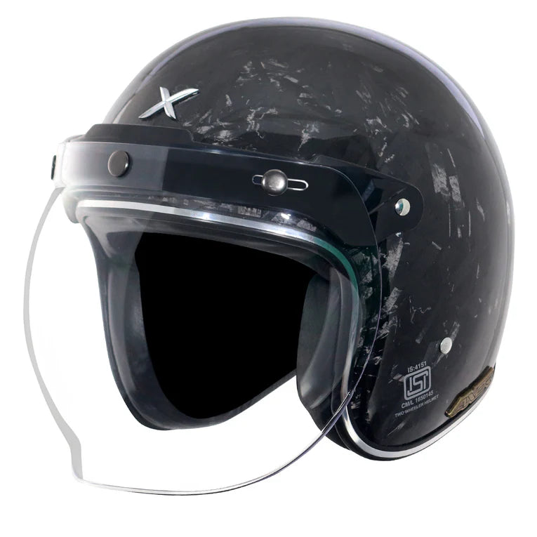 AXOR JET FORGED CARBON OPEN FACE HELMET