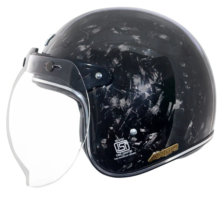 AXOR JET FORGED CARBON OPEN FACE HELMET