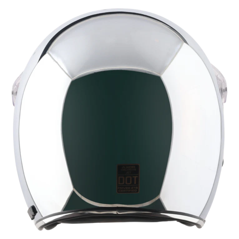 AXOR RETRO JET CHROME OPEN FACE HELMET