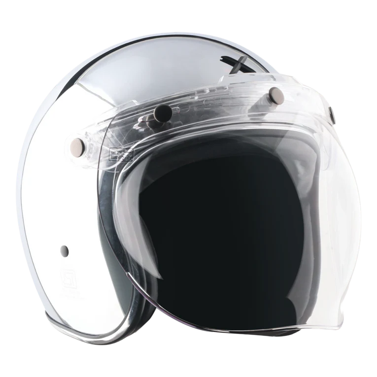 AXOR RETRO JET CHROME OPEN FACE HELMET