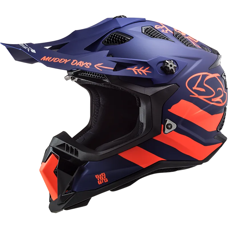 LS2 MX700 Subverter Cargo Blue Moto cross Helmet