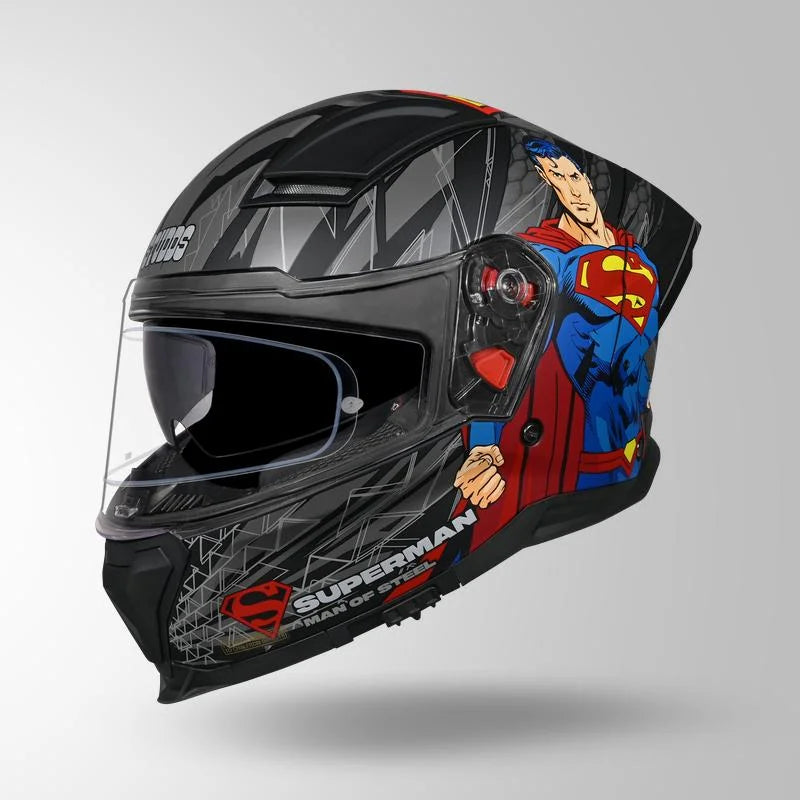 STUDDS HELIOS SUPERMAN EDITION FULL FACE HELMET