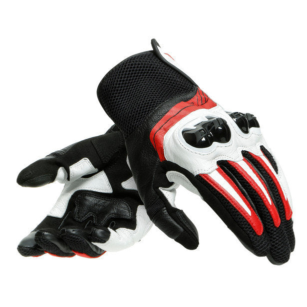 Dainese Mig 3 Leather Gloves Black Red