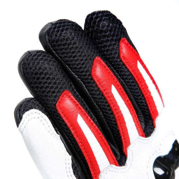 Dainese Mig 3 Leather Gloves Black Red