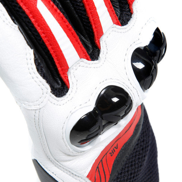 Dainese Mig 3 Leather Gloves Black Red