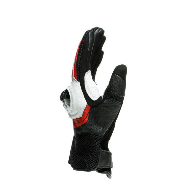 Dainese Mig 3 Leather Gloves Black Red