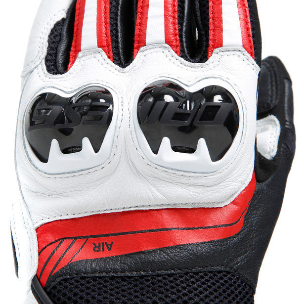 Dainese Mig 3 Leather Gloves Black Red