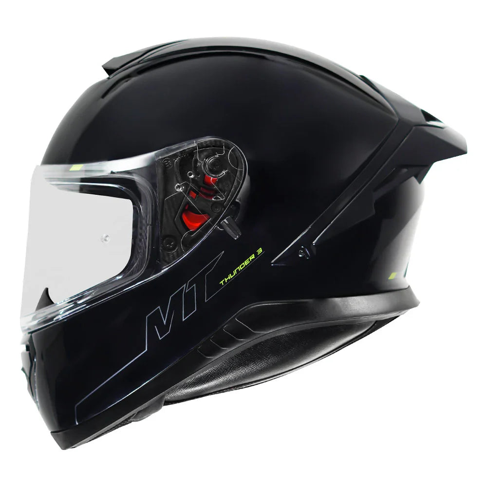 MT THUNDER 3 PRO SOLID GLOSS BLACK FULL FACE HELMET