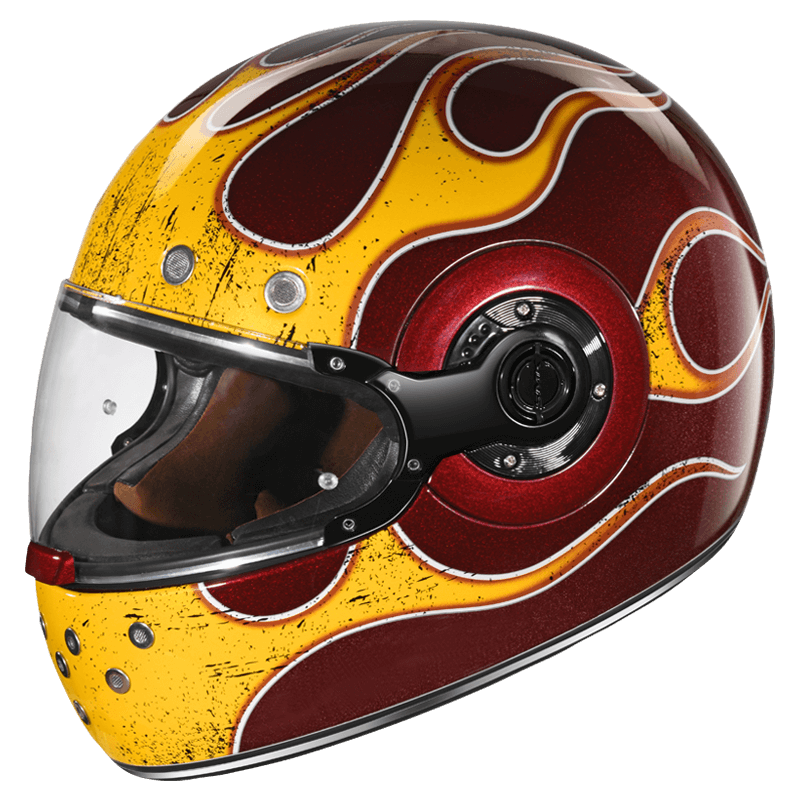 SMK RETRO INFERNO FULL FACE HELMET