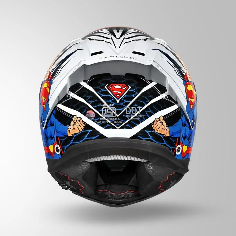 STUDDS HELIOS SUPERMAN EDITION FULL FACE HELMET