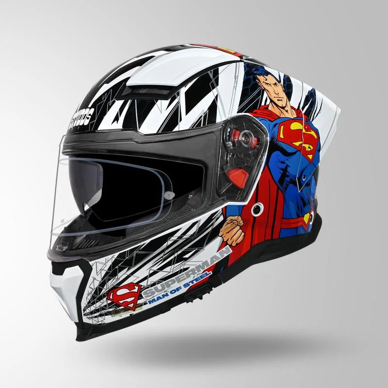 STUDDS HELIOS SUPERMAN EDITION FULL FACE HELMET