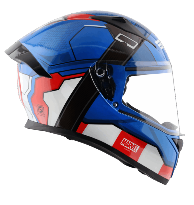 VEGA BOLT MARVEL CAPTAIN AMERICA FULL FACE HELMET