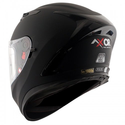 STREET SOLID BLACK FULL FACE HELMET