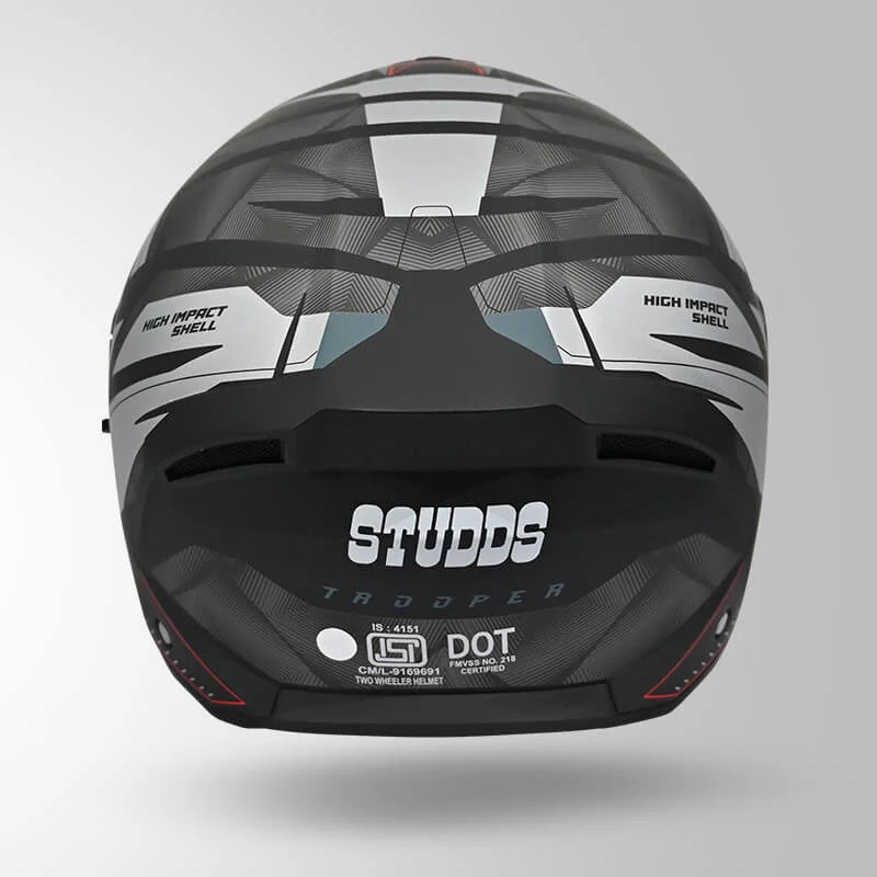 STUDDS TROOPER D2 DECOR FULL FACE HELMET