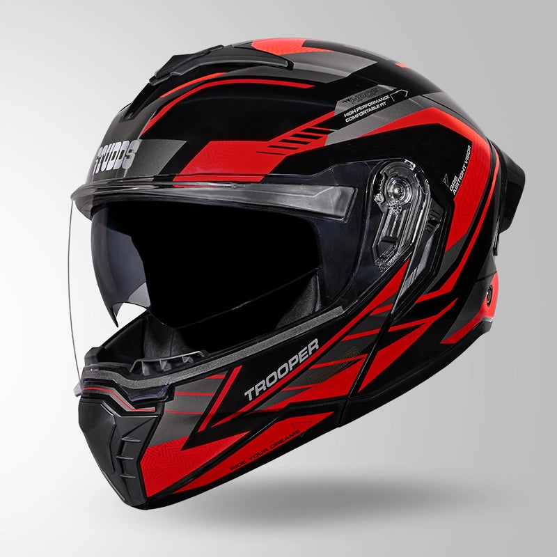 STUDDS TROOPER D4 RACE DECOR FULL FACE HELMET
