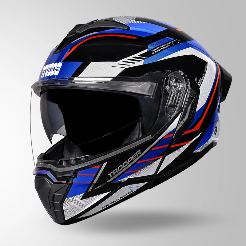 STUDDS TROOPER D4 RACE DECOR FULL FACE HELMET