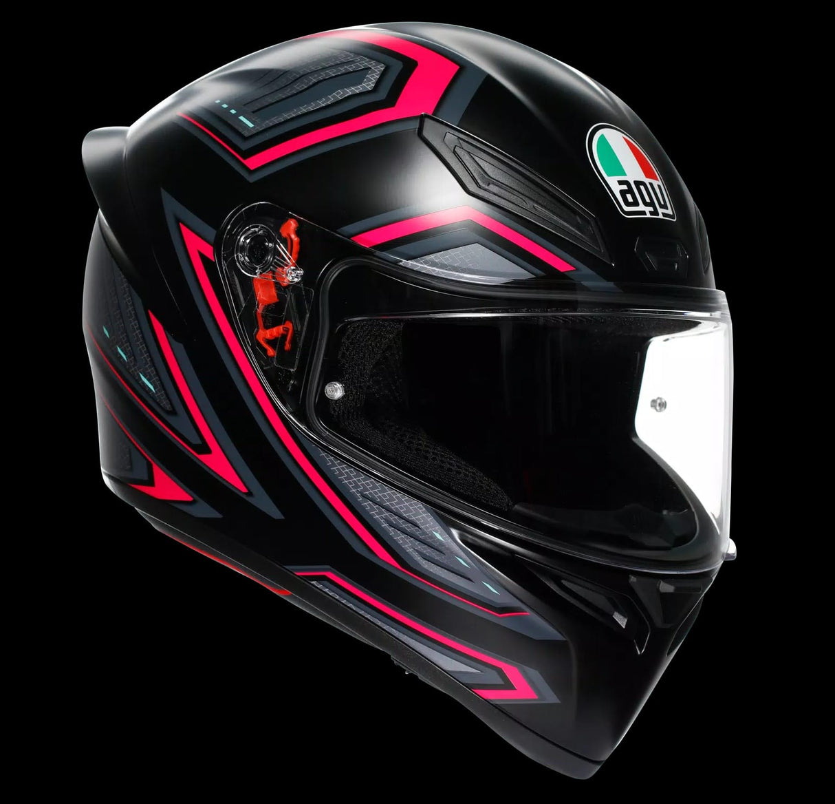 AGV K1 S FULL FACE HELMET - SLING MATT BLACK/PINK (ISI & ECE2206)