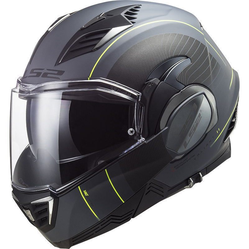 FF900 VALIANT II COOPER MATT TITANIUM BLACK - Flip Up Modular Helmet