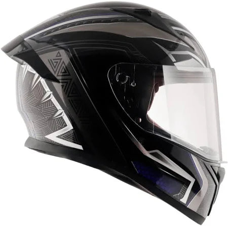 VEGA BOLT BLACK PANTHER FULL FACE HELMET