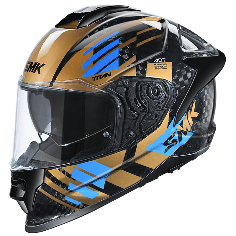 SMK TITAN CARBON T-RACE FULL FACE HELMET
