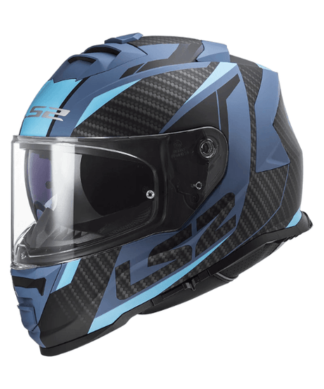 LS2 FF800 STORM II RACER MATT BLUE HELMET