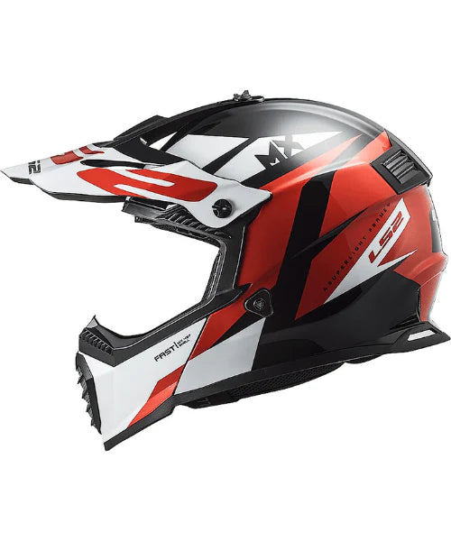 LS2 MX437 Fast Evo Strike Moto cross Helmet