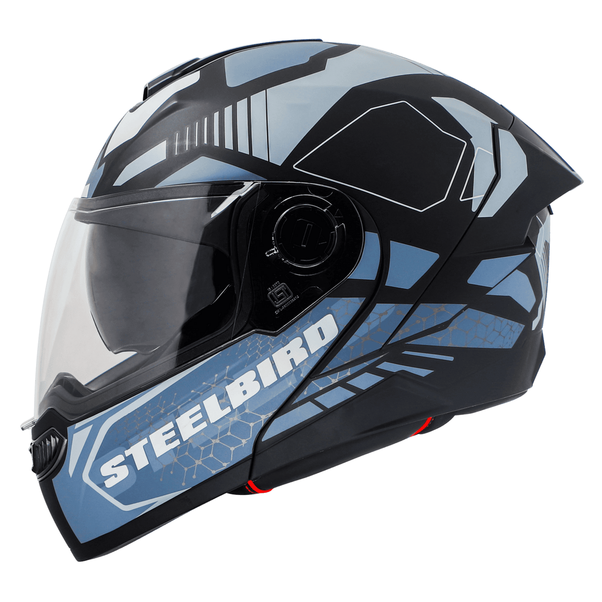 STEELBIRD SBA-8 ISS ZAGGY FULL FACE HELMET