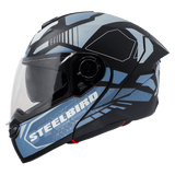 STEELBIRD SBA-8 ISS ZAGGY FULL FACE HELMET