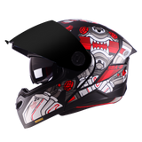 STEELBIRD SBA -8 ISS DIZIMON  FULL FACE HELMET