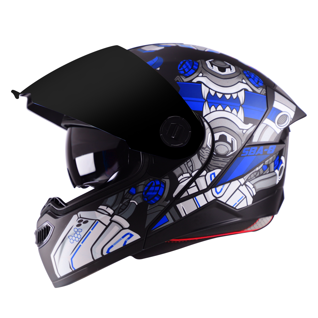 STEELBIRD SBA -8 ISS DIZIMON  FULL FACE HELMET