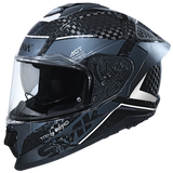 SMK TITAN CARBON NERO SOLID FULL FACE HELMET