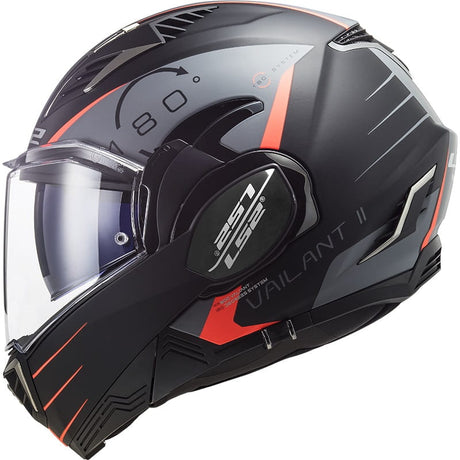 FF900 VALIANT II CODEX MATT BLACK TITANIUM - Flip Up Modular Helmet