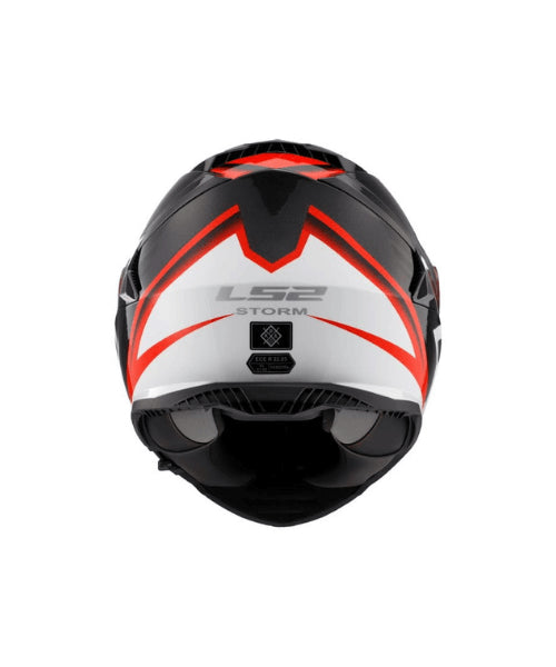 LS2 FF800 STROM NERVE BLACK RED HELMET