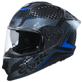 SMK TITAN CARBON NERO SOLID FULL FACE HELMET