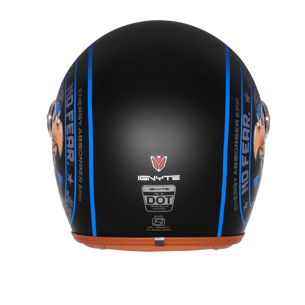 STEELBIRD EAGLE IGN-58 DECOR OPEN FACE HELMET