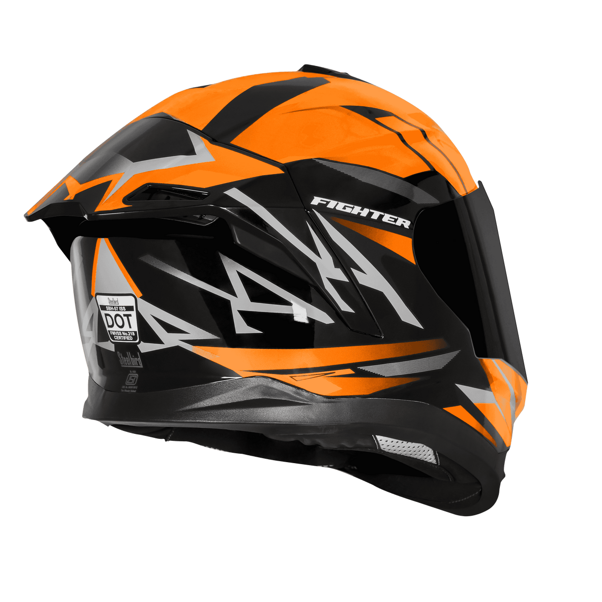 STEELBIRD SBH-57 ISS FIGHTER F4 FULL FACE HELMET