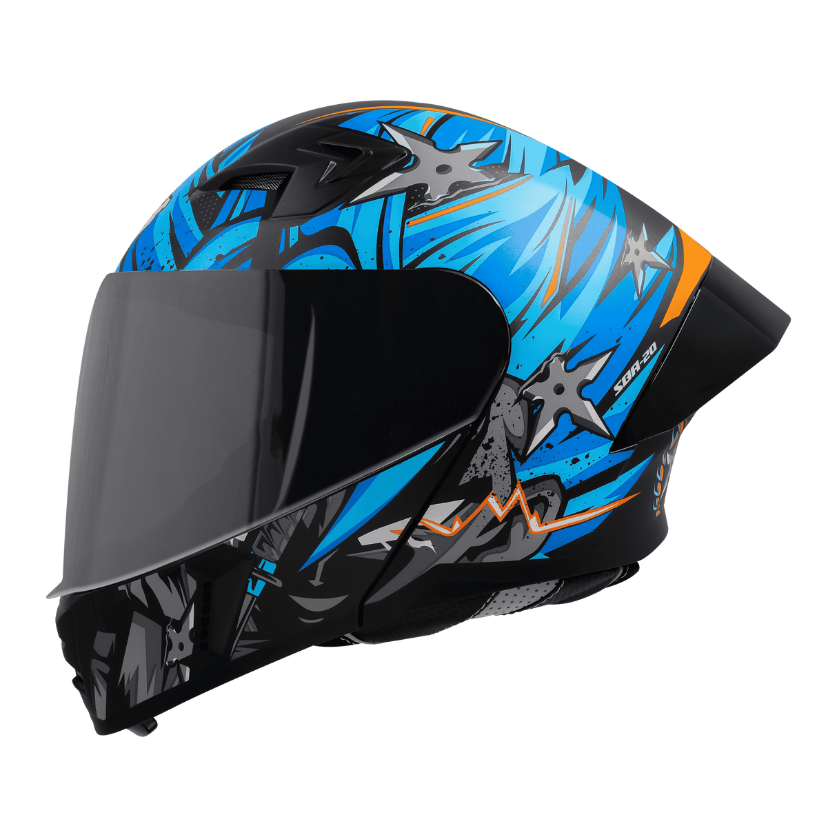 STEELBIRD SBA-20 DARK WARRIPOR FULL FACE HELMET
